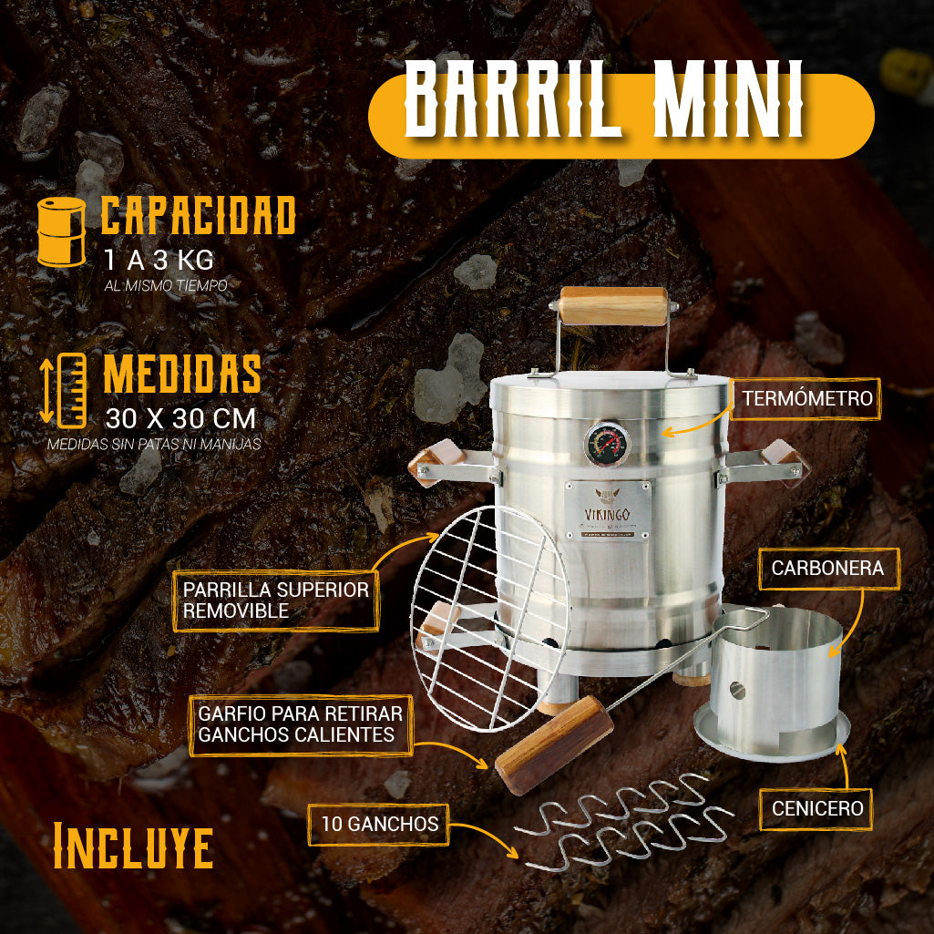 BARRIL ASADOR MINI - LÍNEA PREMIUM