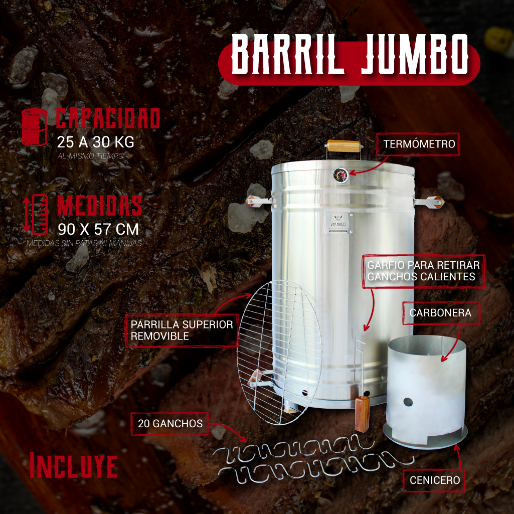 BARRIL ASADOR JUMBO - LÍNEA ESTÁNDAR