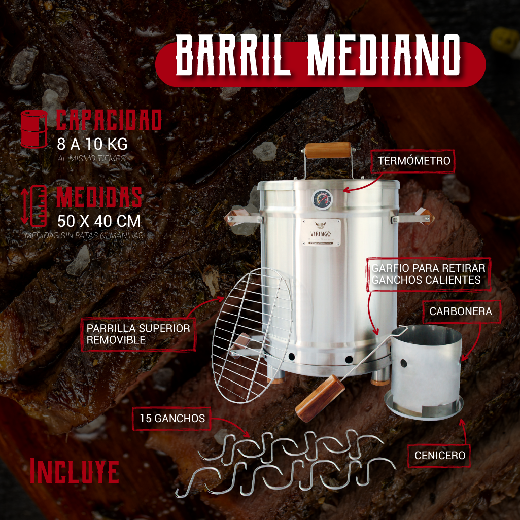 BARRIL ASADOR MEDIANO - LÍNEA ESTÁNDAR