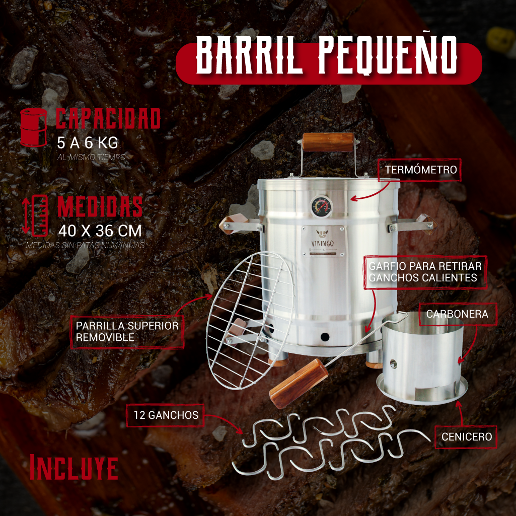 BARRIL ASADOR PEQUEÑO - LÍNEA ESTÁNDAR